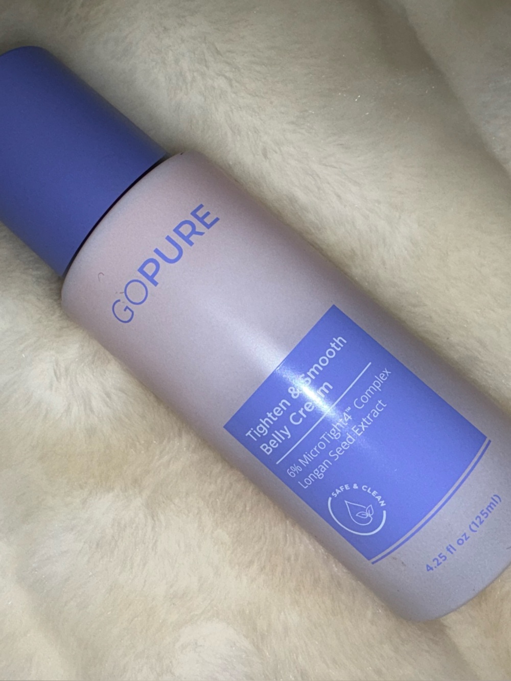 GoPure Tighten & Smooth Belly Cream - Lavender Bottle